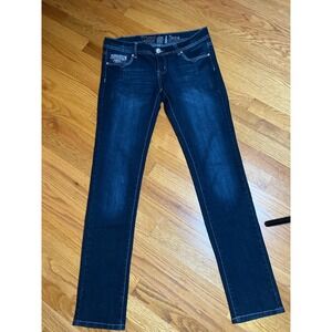 Montana Jeans Embellished Pockets Dark Wash Denim Jeans  Y2K Style 9/10